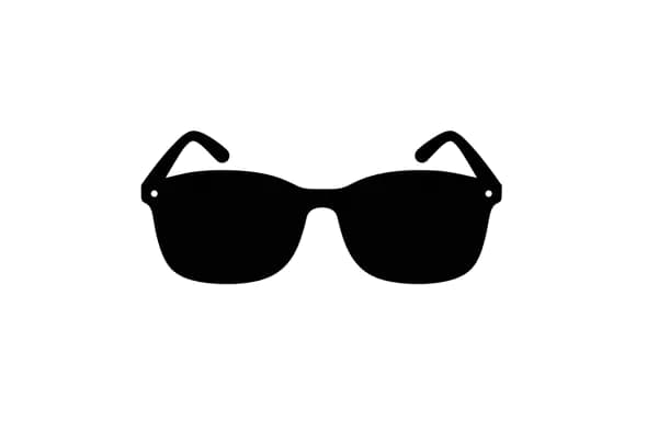 Sleek Sunglasses Silhouette Icon