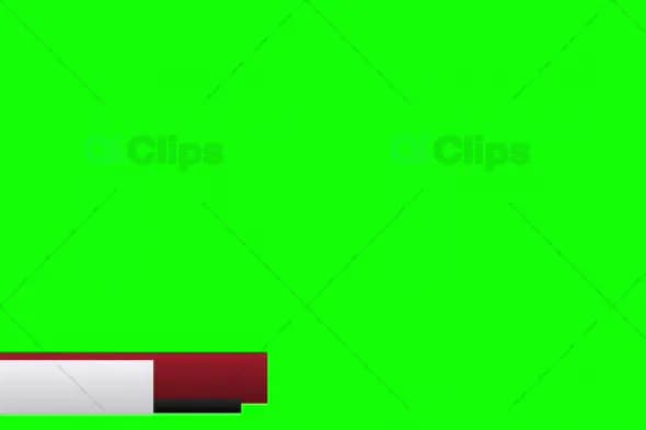 Minimal Lower Third Graphic on Green Screen