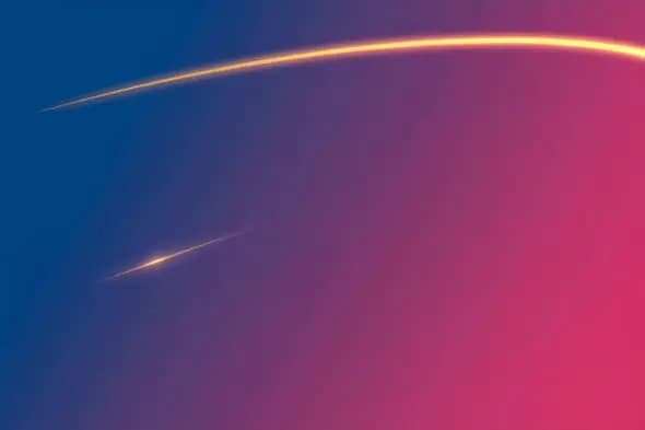Glowing Arcs Sweep Across Vibrant Gradient Background