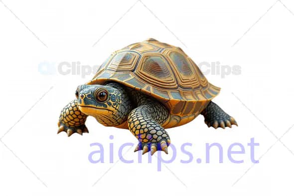 3D Realistic Tortoise Model - Detailed Animal Illustration