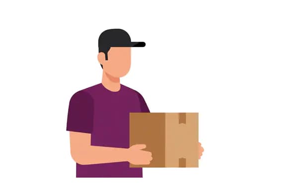 Parcel Handler Vector Graphic