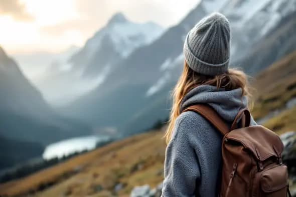 Mountain Adventure Contemplation