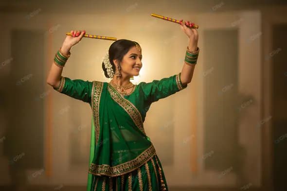Graceful Garba Dancer