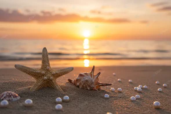 Coastal Treasures at Sunset
