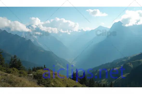 Scenic Mountain Valley Landscape