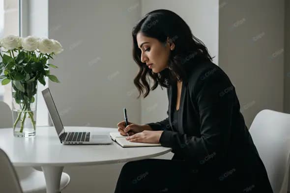Elegant Professional's Focused Workspace