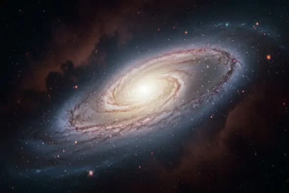 Hypnotic Spiral Galaxy Animation in Deep Outer Space