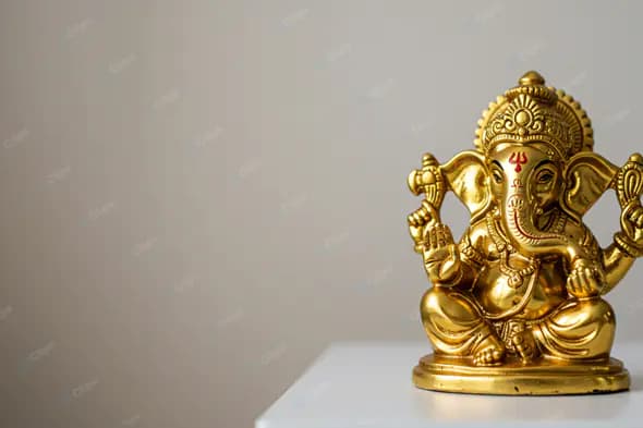 Golden Ganesha: Divine Prosperity