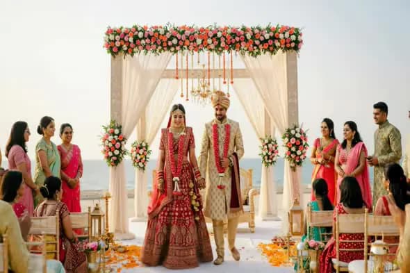 Beachside Indian Wedding Ceremony