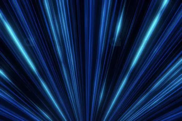Blue Light Speed Streaks on Dark Background