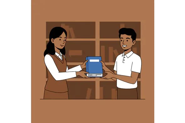 Library Book Exchange Vector