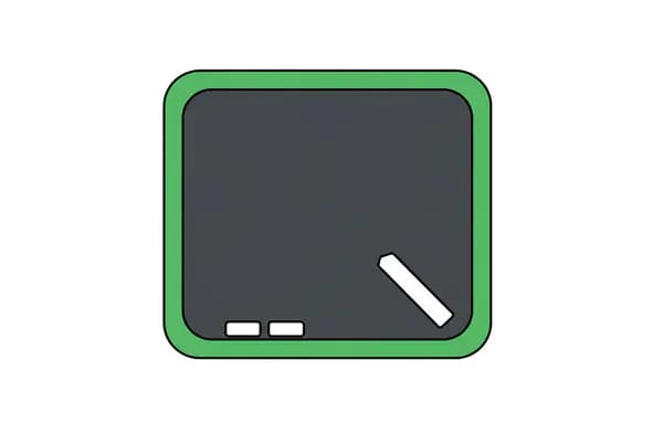 Minimalist Chalkboard Icon
