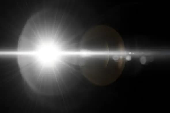 Intense Lens Flare Burst