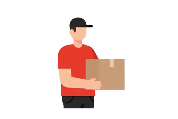 Delivery Person Vector Illustration