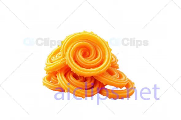Realistic 3D Model of Indian Jalebi Sweets