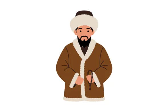 Central Asian Man Vector