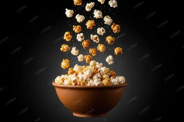 Mixed Caramel and Buttered Popcorn Cascade