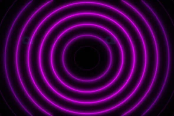 Concentric Neon Purple Rings on Dark Background