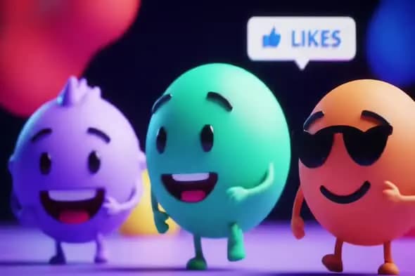 Vibrant Social Media Emoji Animation