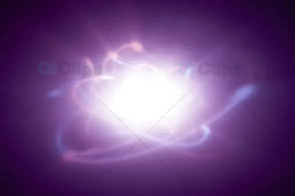 Glowing Energy Orb with Radiant Particle Swirls