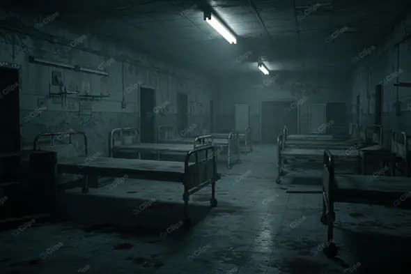 Eerie Abandoned Hospital Ward