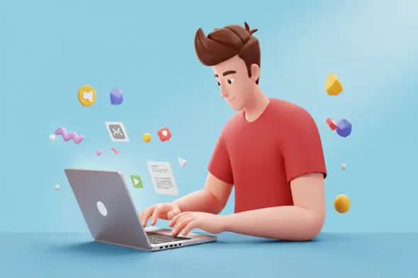 Digital Workspace Animated Character Video