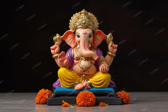 Colorful Ganesha: Divine Prosperity
