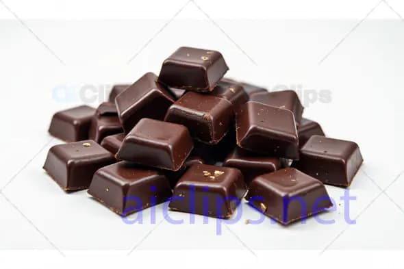 Dark Chocolate Squares Stack