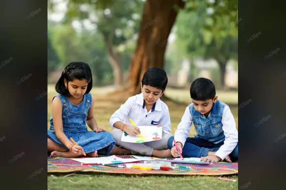 Enhanced Outdoor Art Class for Children