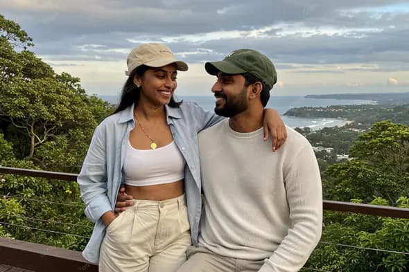 Scenic Hilltop Couple's Moment