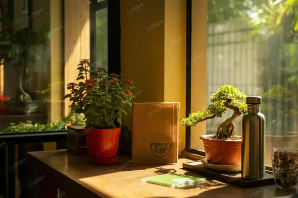 Zen Workspace Windowsill