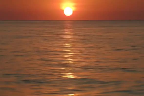 Mesmerizing Ocean Sunset Reflection