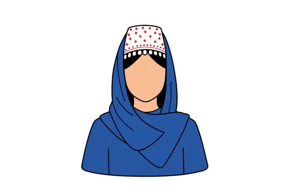 Traditional Middle Eastern Woman Vector