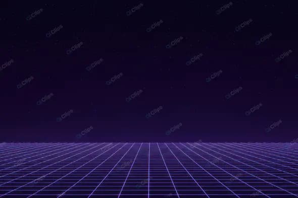 Retro Neon Grid Horizon