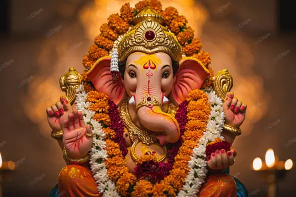 Resplendent Ganesha Idol