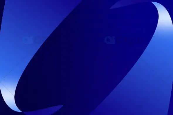 Abstract Flowing Blue Ribbon Background