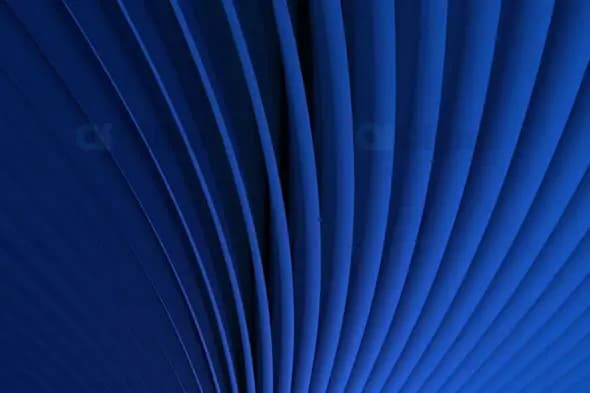 Abstract Curved Blue Lines Background