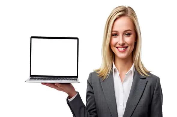 Expert-level Showcasing Laptop Display