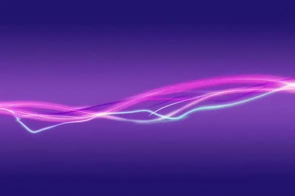 Neon Pink Energy Waves Flowing Abstract Background