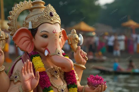 Ganesha's Vibrant Festival Blessings