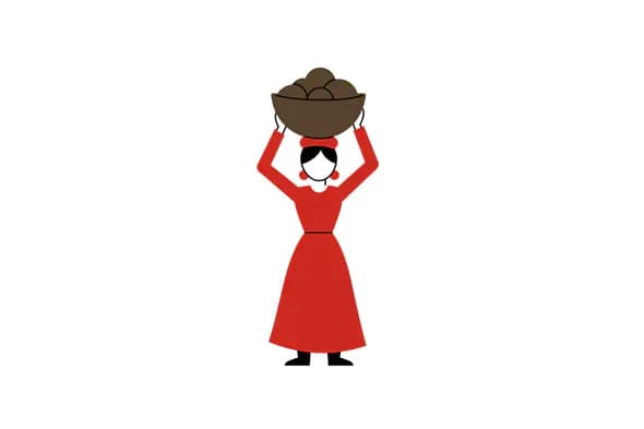 Minimalist Indian Porter Vector