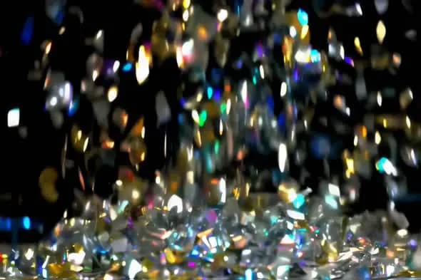 Dazzling Metallic Confetti Cascade Celebration Festive Background