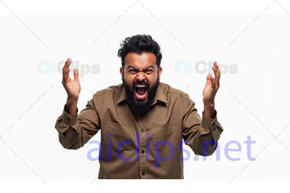 Angry Man Shouting