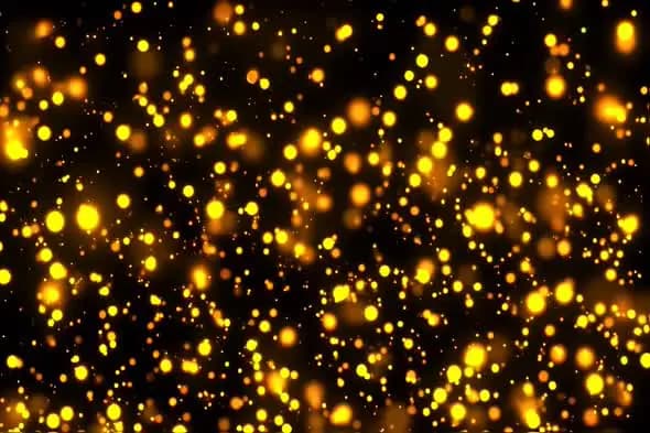 Enchanting Golden Firefly Swarm Magical Night Atmosphere