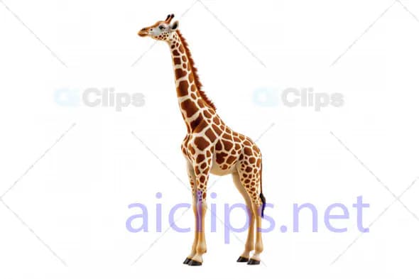 3D Stylized Giraffe Asset – Tall African Wildlife Animal Model