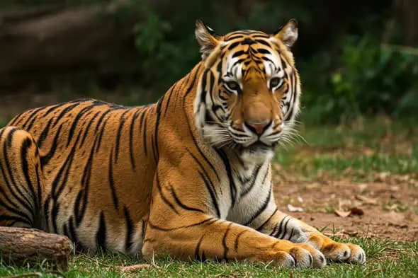 Majestic Bengal Tiger at Rest