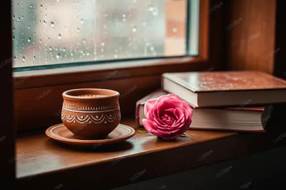 Tranquil Monsoon Reading Corner