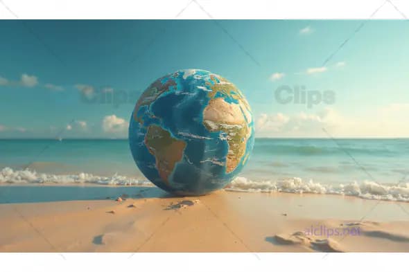 Earth on Beach
