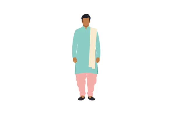 Elegant Indian Attire Vector