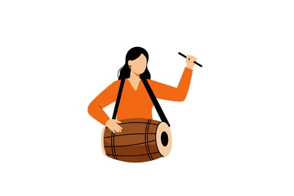 Tabla Player Vector Graphic